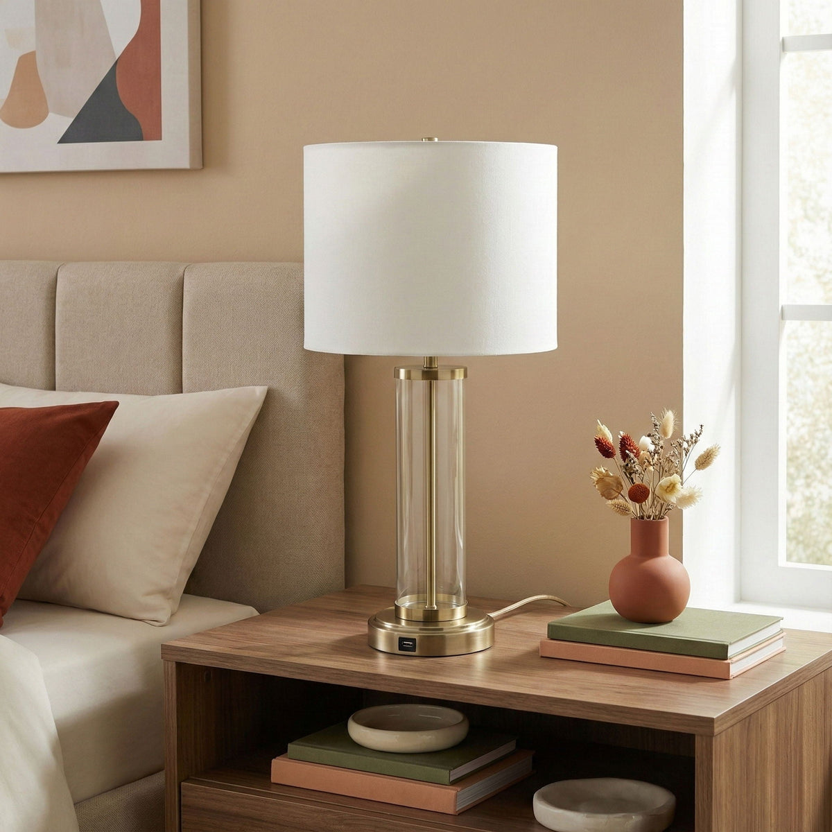 Luna Table Lamp With On/Off Switch