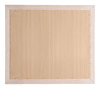 Elegant Contemporary Mirror with Framed Accents – Pearl Silver or White