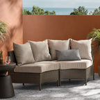 Pt Limon Modern Outdoor Single Sofa with Iron Frame – Pearl Silver or Light Brown