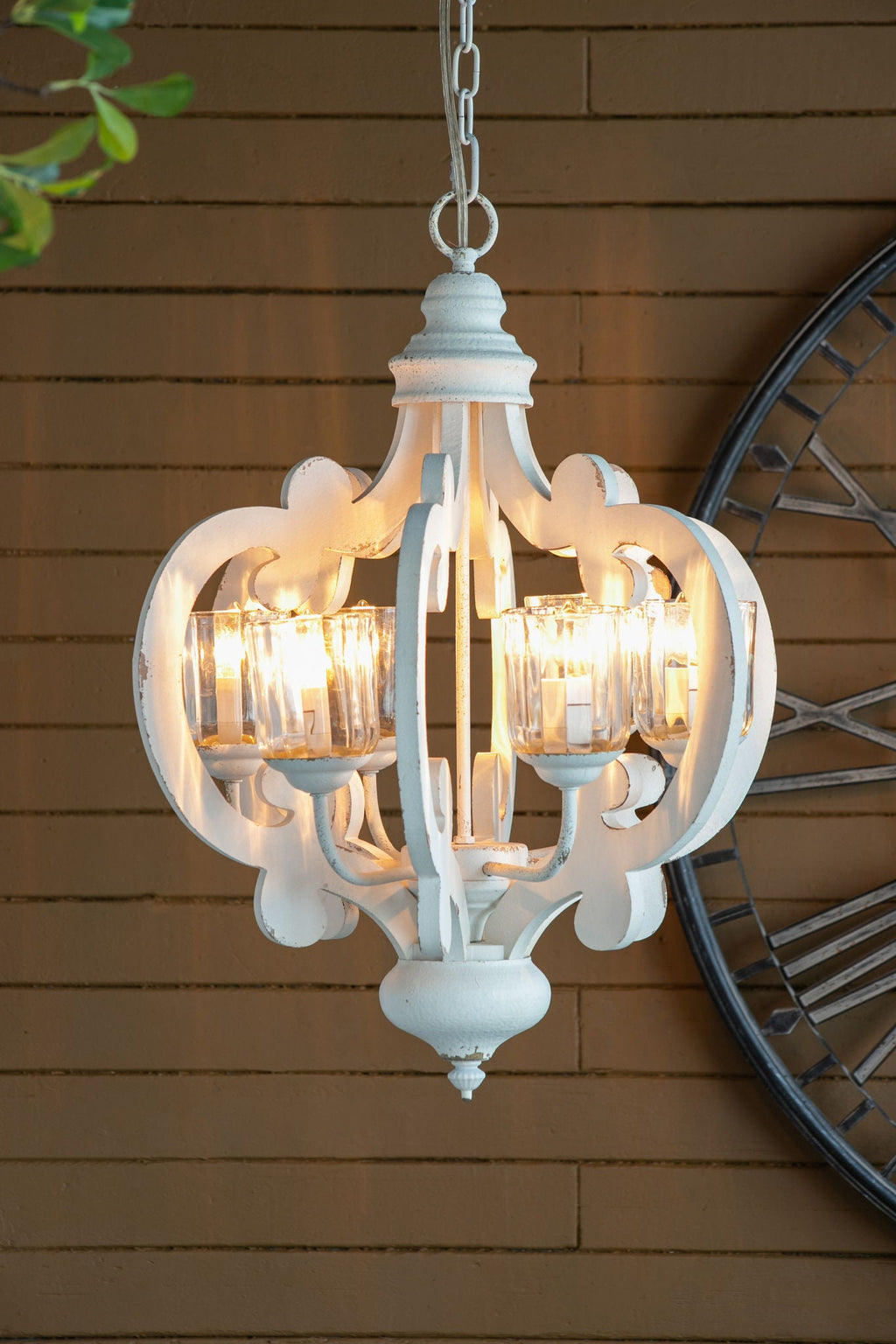 Farmhouse Chandelier with Adjustable Chain - Multiple Colors