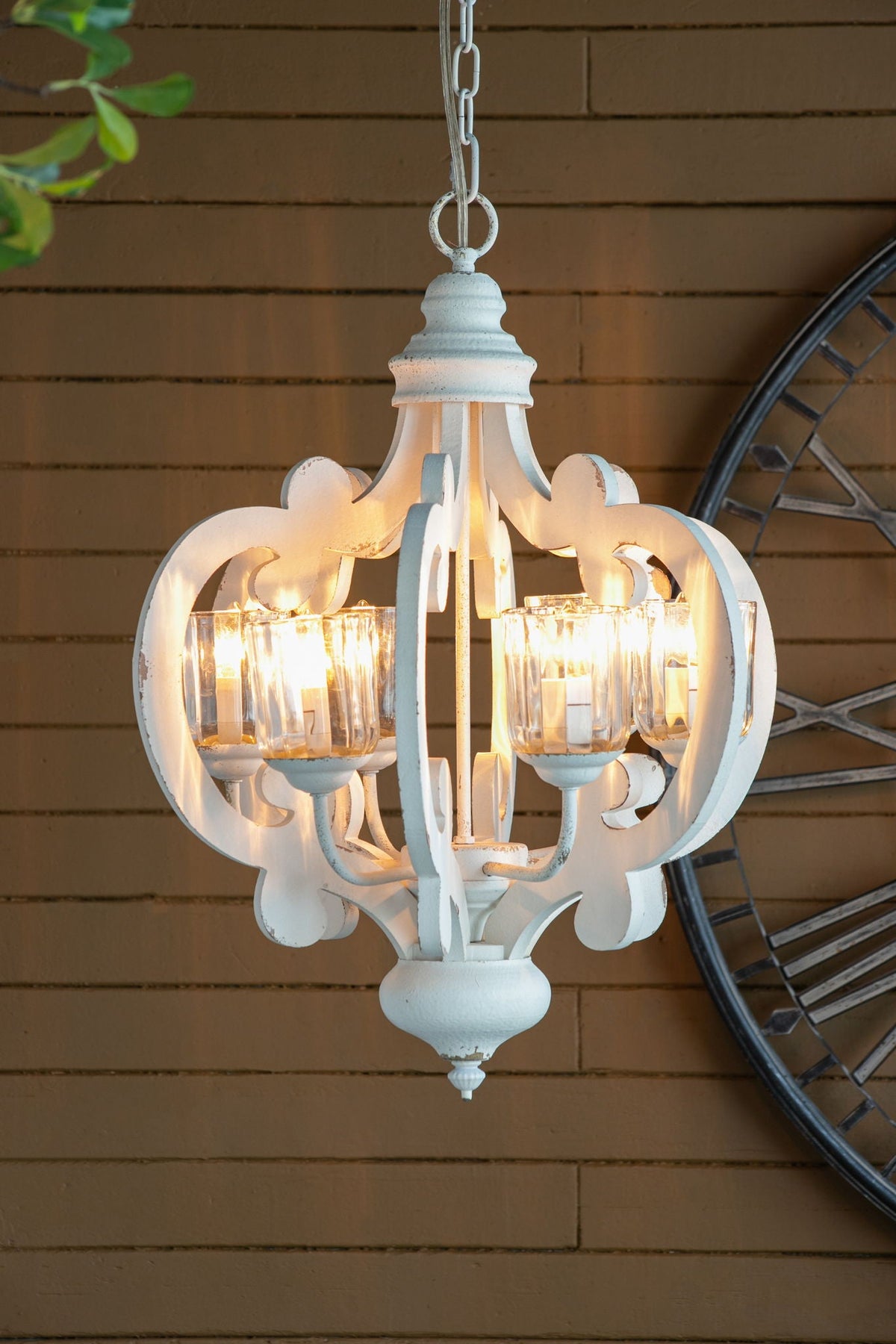 Farmhouse Chandelier with Adjustable Chain - Multiple Colors