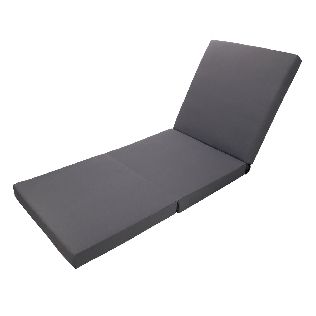 Gray Broadway Ian Chaise Lounge Cushion with Waterproof Fabric - Gray