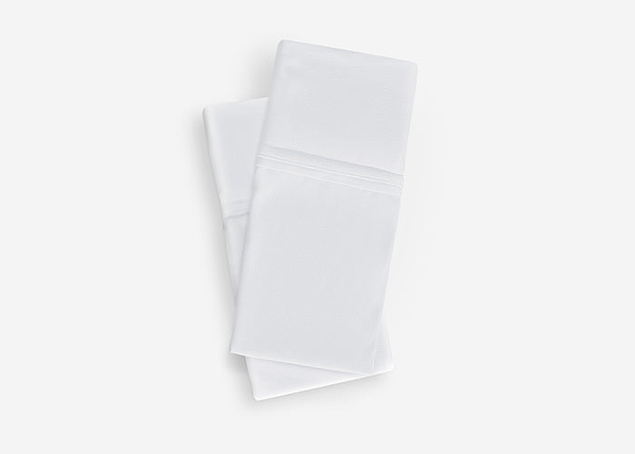 Bright White Queen Pillowcase Set with Cooling Nylon - BedGear Ver-Tex