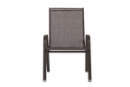 6 Piece Patio Chairs with High Backrest and Armrest - Brown