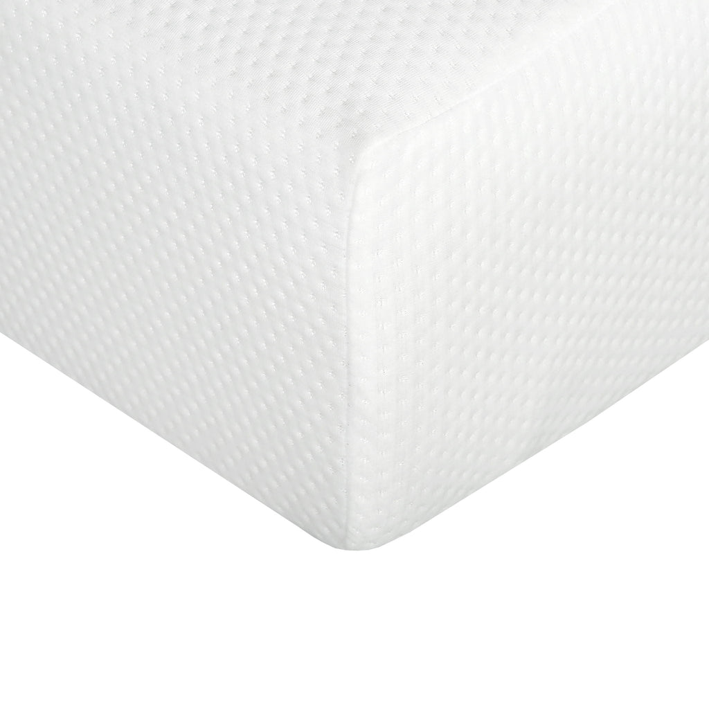 8" Plush Gel Memory Foam Mattress with Aloe Vera Cover - White