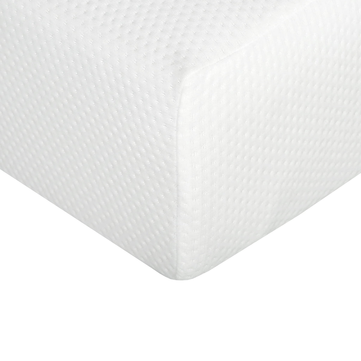 8" Plush Gel Memory Foam Mattress with Aloe Vera Cover - White
