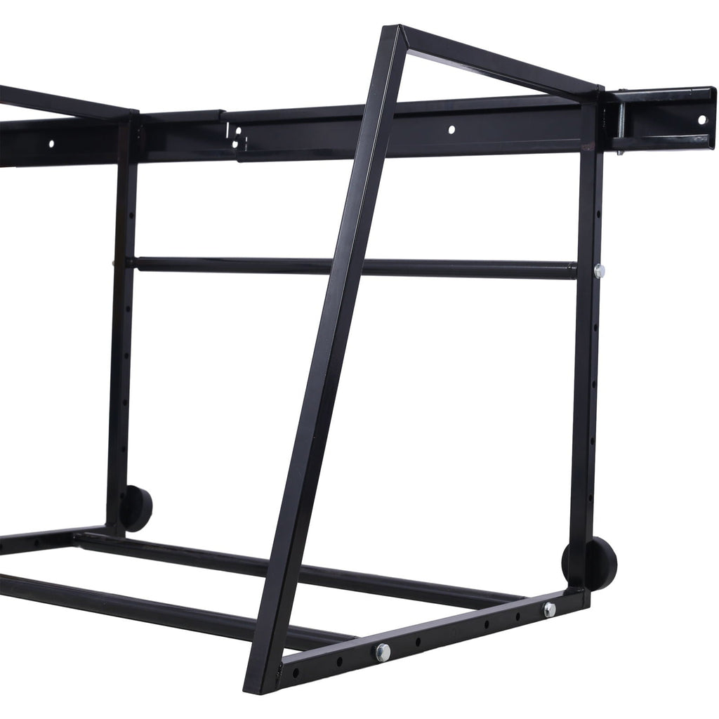 Heavy Duty Adjustable Garage Wall Multi-Tire Rack Storage with 400 lb Capacity - Black