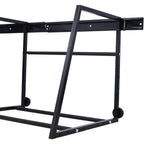Heavy Duty Adjustable Garage Wall Multi-Tire Rack Storage with 400 lb Capacity - Black