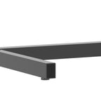 Freestanding Kayak Storage Rack with Lockable Wheels - Black