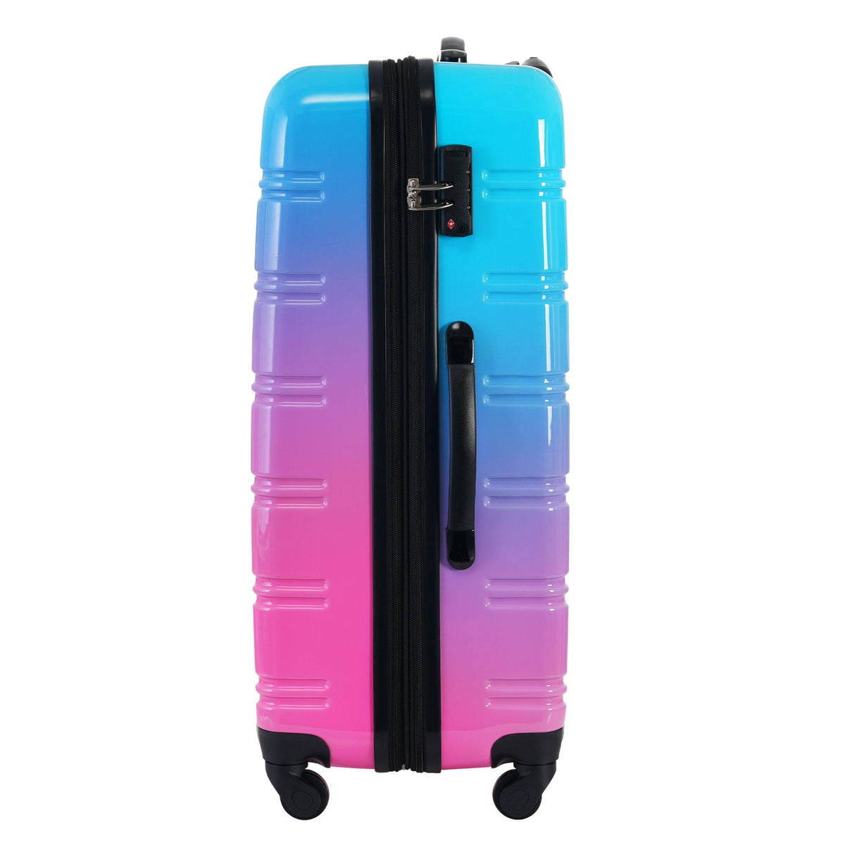 Gradient Color Hardshell Luggage Set with Spinner Wheels and TSA Lock – Light Blue or Purple
