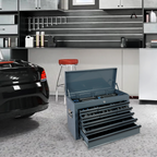Heavy Duty Metal Tool Box with 9 Drawers - Multiple Colors