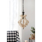Farmhouse Chandeliar Distressed Pendant Chandelier - Antique Cream