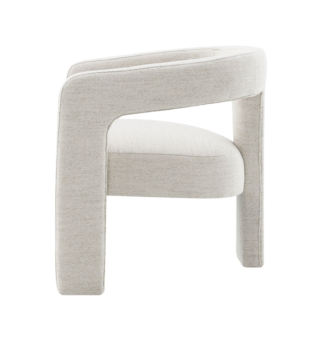 Lomas Boucle Side Chair Set of 2 with Soft Upholstery - Beige