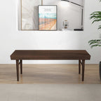 Dark Brown Wood Accent Bench with Solid Wood Frame - Mia