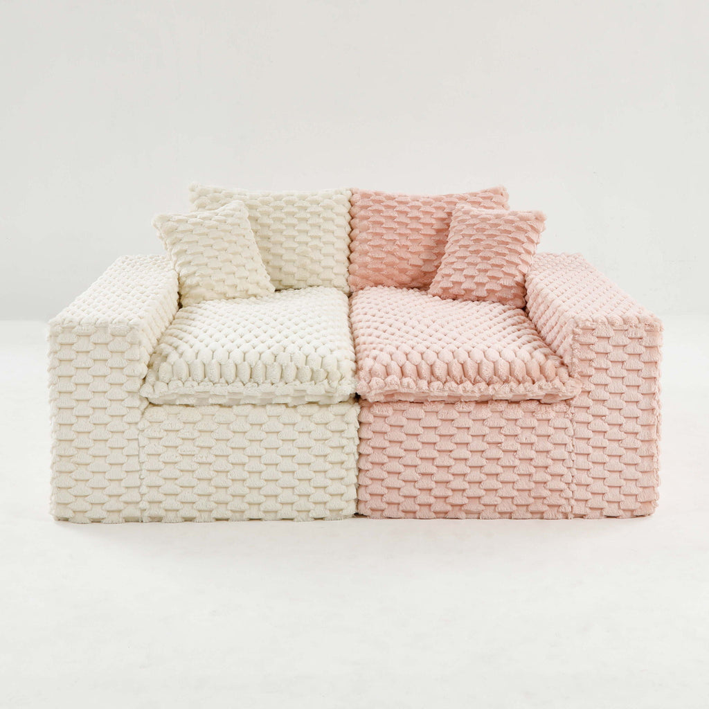 Multifunctional Stationary Sofa with Adjustable Layout - Choice of Color