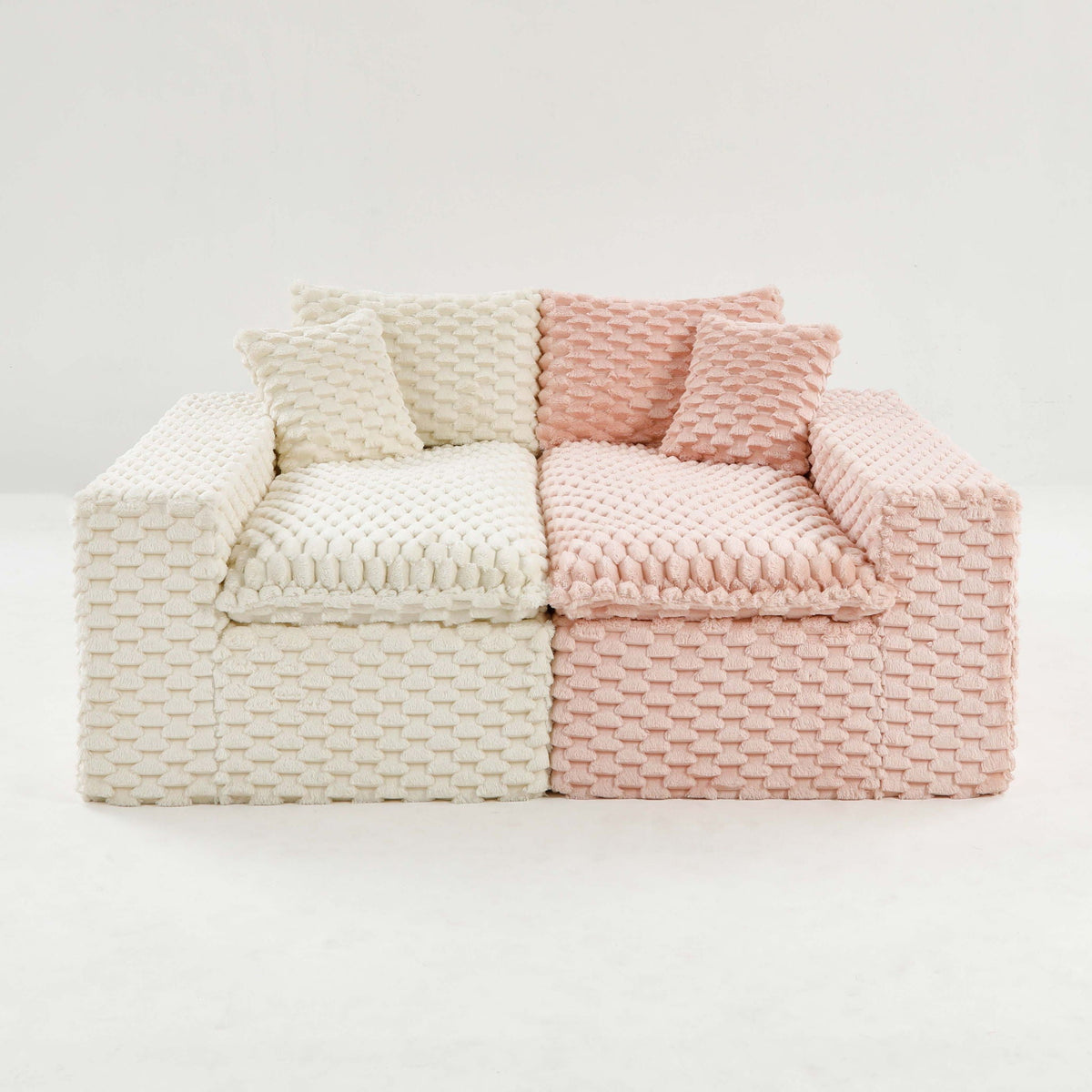 Multifunctional Stationary Sofa with Adjustable Layout - Choice of Color