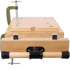 Portable Hardwood Workbench with Quick Release Handle - Natural