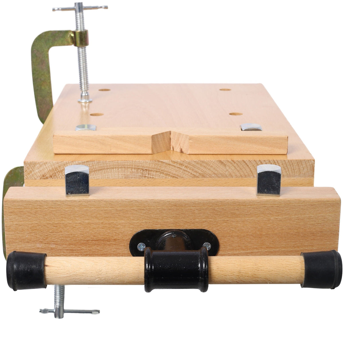 Portable Hardwood Workbench with Quick Release Handle - Natural