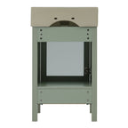 Bathroom Vanity with Ceramic Sink and Ample Storage - Blue, Green, or Black