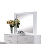 Lorimar Mirror with Beveled Edge - White