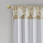 Twist Tab Total Blackout Window Curtain Panel with Thermal Lining - Champagne