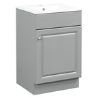 Bathroom Vanity with Sink and Adjustable Shelf - Multiple Colors