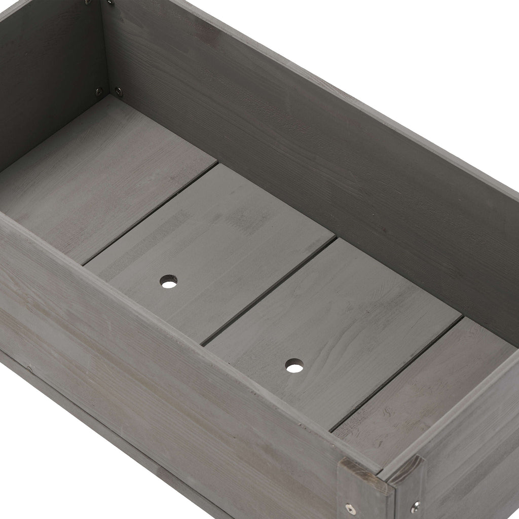 Solid Wood Raised Garden Bed with Legs - Available in Gray, Dark Gray, Dark Brown