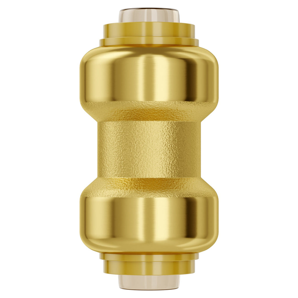 1/2" Brass Pipe Fittings Set with Push-Fit Installation - Brass