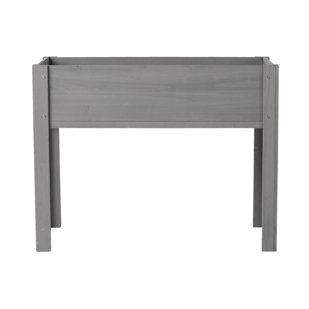 Solid Wood Raised Garden Bed with Legs - Available in Gray, Dark Gray, Dark Brown