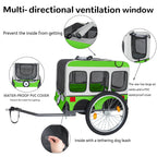 Large Folding Bike Trailer for Dogs with Folding Steel Frame - Multiple Colors