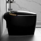 Smart Toilet with Bidet Built In, Auto Open/Close & Foot Sensor - White Porcelain