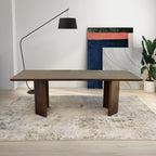 Walnut Dining Table with Japandi Design - Alden