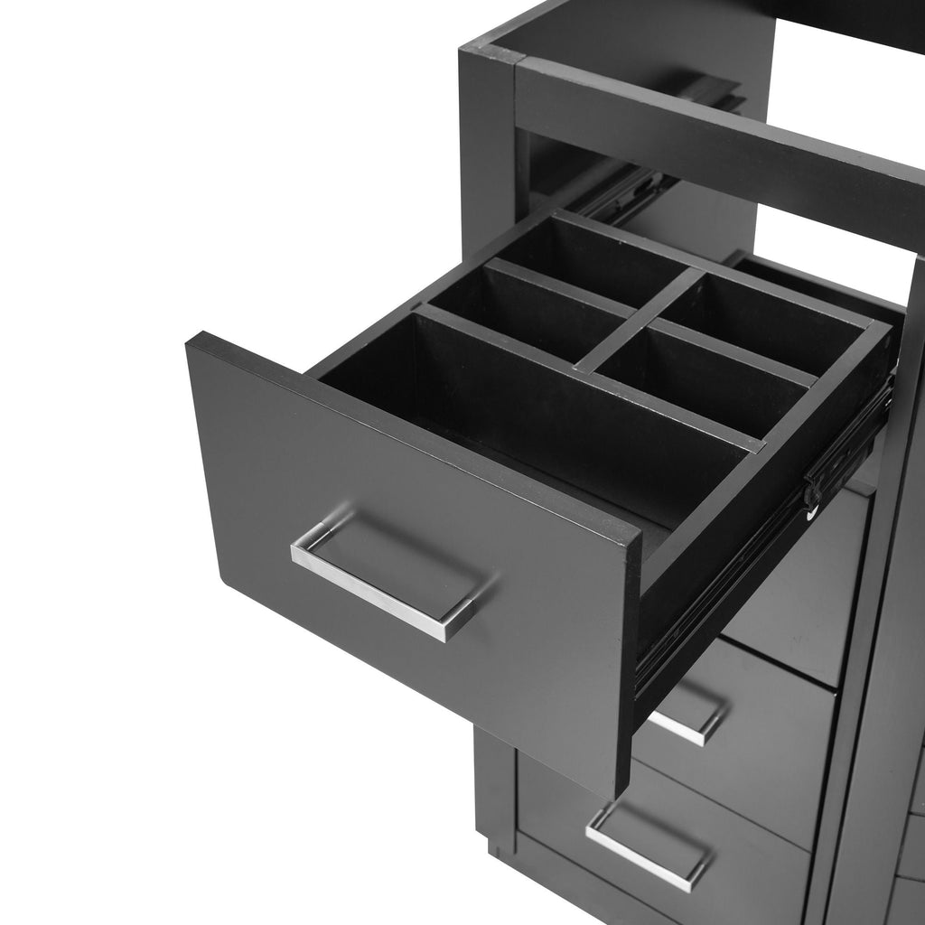 Retro Style Bathroom Vanity with Soft Closing Doors - Multiple Colors