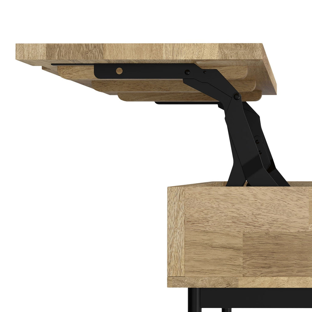 Natural Lift Top Coffee Table with Storage - Mango Wood