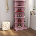 360 Rotating Shoe Cabinet 6 Layers with Space-Saving Rotating Design - Multiple Colors