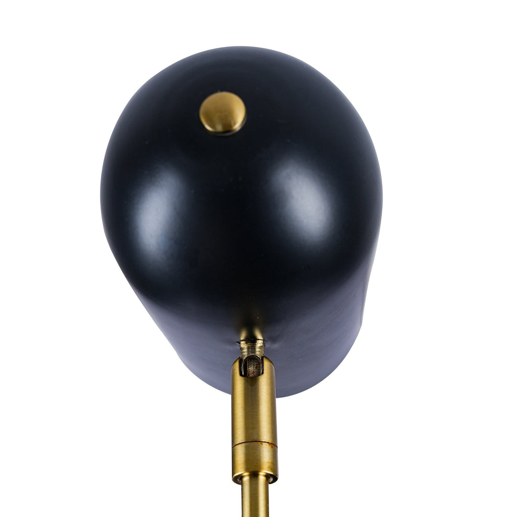 Lumora Table Lamp with Marble Base - Black