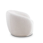 Luxury Modern Sofa Couch with Boucle Fabric - White/Beige
