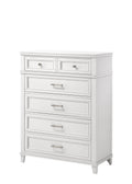 5 Drawer Chest with Ample Storage - White or Gray