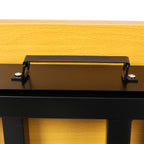 Portable Folding Work Table with Measuring Tape and Angle Finder - Black