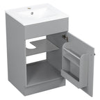 Bathroom Vanity with Sink and Adjustable Shelf - Multiple Colors