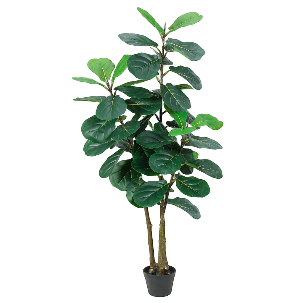 Artificial Fiddle Leaf Fig Tree 5FT with Planter - Green