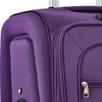 Expandable Softside Luggage 3 Piece Set with Spinner Wheels - Multiple Colors