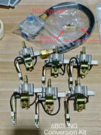 Propane to Natural Gas Conversion Accessory with Stainless Steel Construction - Silver