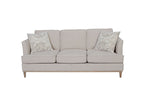 Stationary Sofa With Reversible Cushions and Two Pillows - Gray or White