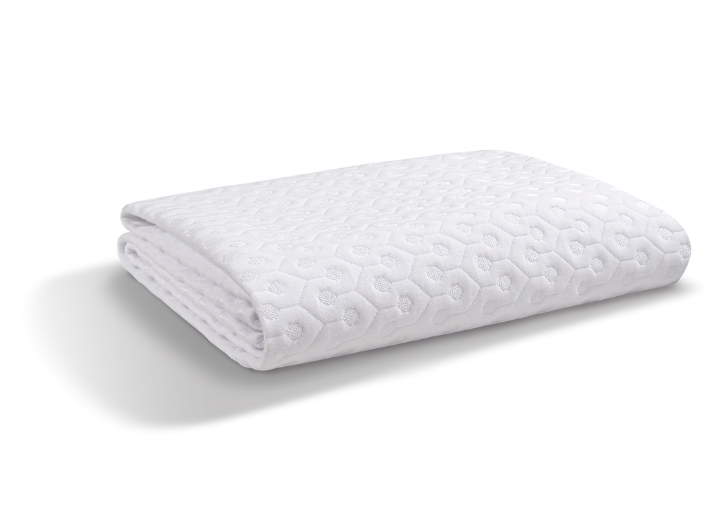 Split California King Mattress Protector with Dri-Tec Moisture-Wicking - White