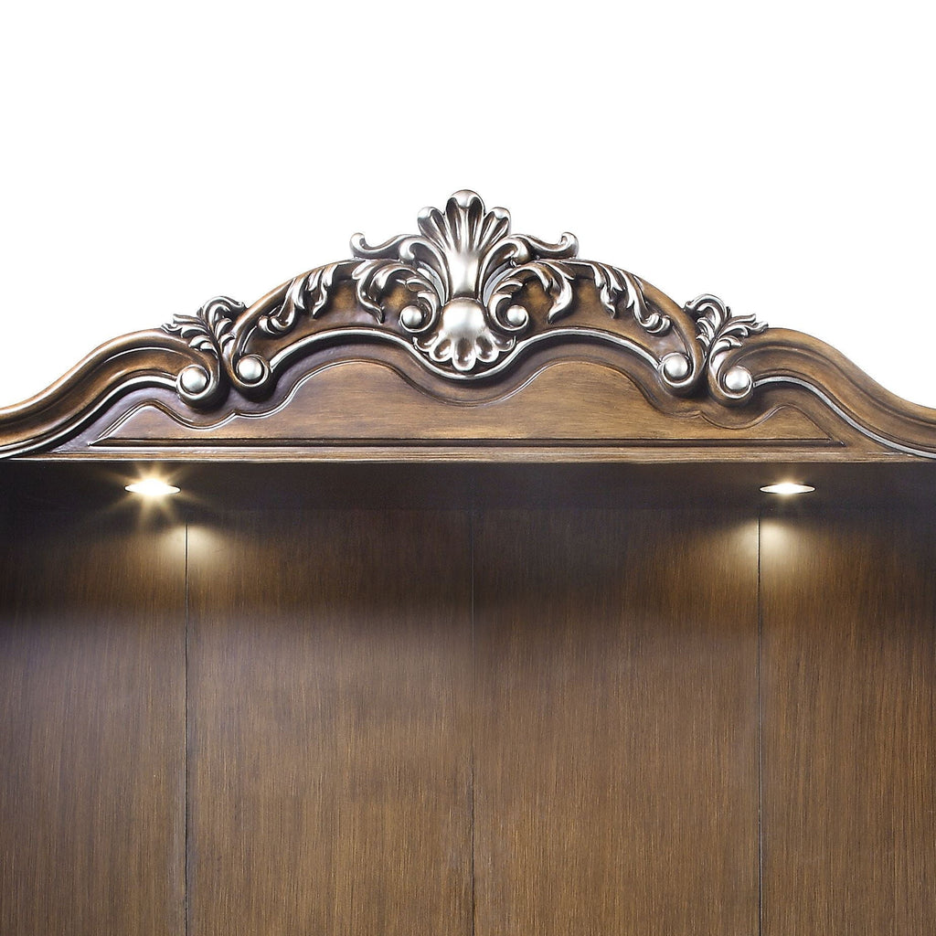 Latisha Entertainment Center - Antique Oak