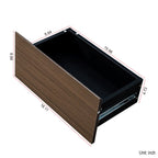 Extendable Coffee Table with Storage Drawers - Melamine Finish
