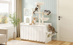 50.6" Cat Tree with Litter Box Enclosure