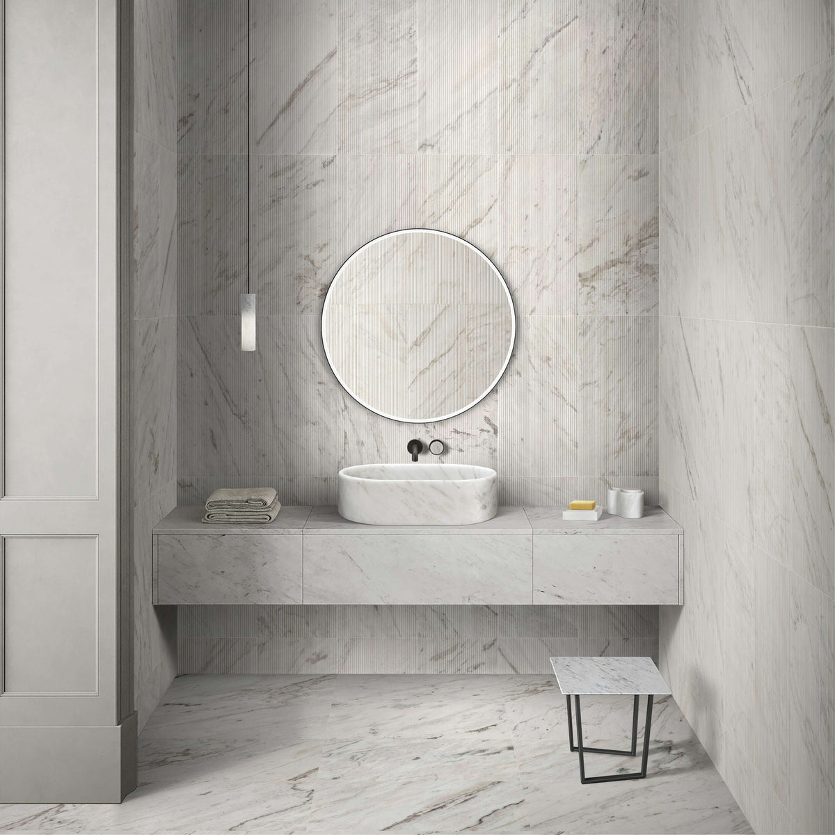 Semi Polished Bathroom Vessel Sink