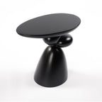 Lucky Stone Shaped Table with Sculptural Base – White, Black, or Gray